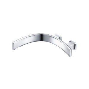 Isenberg Wall Mount Faucet Spout – Left Facing Curvature In Chrome