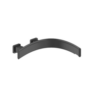 Isenberg Wall Mount Faucet Spout – Right Facing Curvature In Matte Black