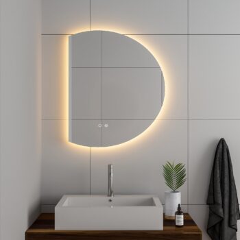 Cassiopeia 32x23 Half Round Illuminated Vanity Mirror - Image 2