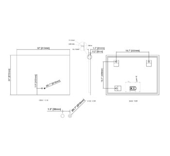 Cassiopeia 32x24 Illuminated Vanity Mirror - Image 3