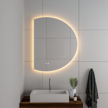 Cassiopeia 32x23 Half Round Illuminated Vanity Mirror - Image 5