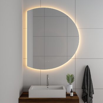 Cassiopeia 32x23 Half Round Illuminated Vanity Mirror - Image 8