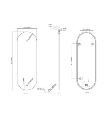 Cassiopeia 20x39 Pill Illuminated Vanity Mirror - Image 8
