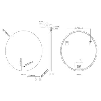 Cassiopeia 32x32 Round Illuminated Vanity Mirror - Image 9