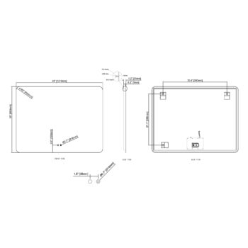 Cassiopeia 32x24 Rounded Corners Illuminated Vanity Mirror - Image 9