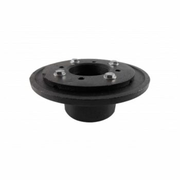 QM Cast Iron Flange Drain 2" throat, 2" threaded outlet