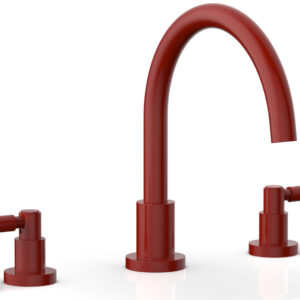 Phylrich BASIC Deck Tub Set – Lever Handles D1130C – Red