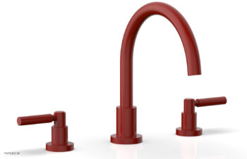Phylrich BASIC Deck Tub Set - Lever Handles D1130C - Red
