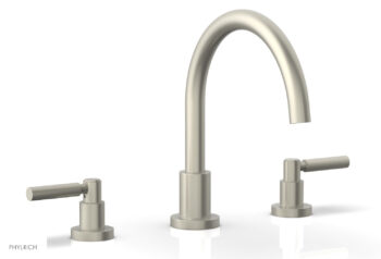 Phylrich BASIC Deck Tub Set - Lever Handles D1130C - Burnished Nickel