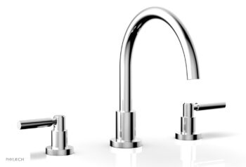 Phylrich BASIC Deck Tub Set - Lever Handles D1130C - Polished Chrome