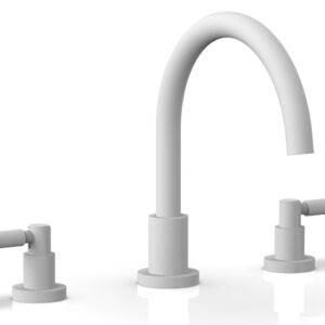 Phylrich BASIC Deck Tub Set – Lever Handles D1130C – Satin White