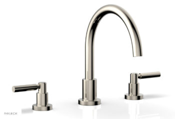 Phylrich BASIC Deck Tub Set - Lever Handles D1130C - Polished Nickel