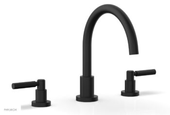 Phylrich BASIC Deck Tub Set - Lever Handles D1130C - Matte Black