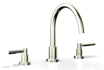Phylrich BASIC Deck Tub Set - Lever Handles D1130C - Satin Nickel