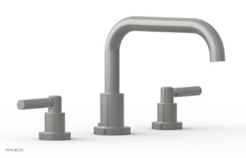 Phylrich BASIC Deck Tub Set - Lever Handles D1132D - Satin Chrome