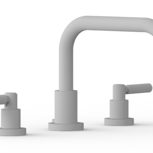Phylrich BASIC Deck Tub Set – Lever Handles D1132D – Satin White