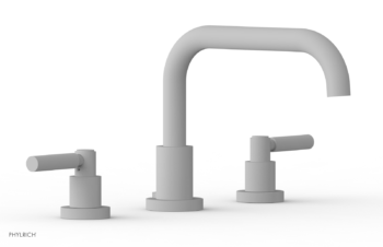 Phylrich BASIC Deck Tub Set - Lever Handles D1132D - Satin White