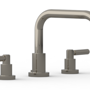 Phylrich BASIC Deck Tub Set – Lever Handles D1132D – Polished Nickel