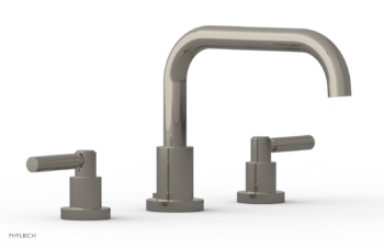 Phylrich BASIC Deck Tub Set - Lever Handles D1132D - Polished Nickel