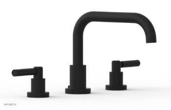 Phylrich BASIC Deck Tub Set - Lever Handles D1132D - Matte Black