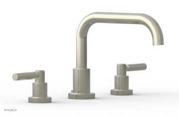 Phylrich BASIC Deck Tub Set - Lever Handles D1132D - Satin Nickel