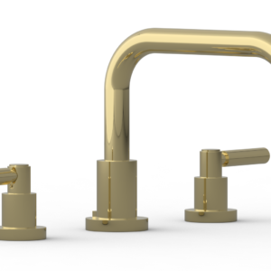Phylrich BASIC Deck Tub Set – Lever Handles D1132D – Polished Brass
