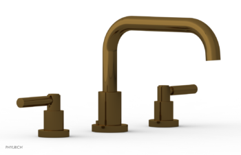 Phylrich BASIC Deck Tub Set - Lever Handles D1132D - French Brass