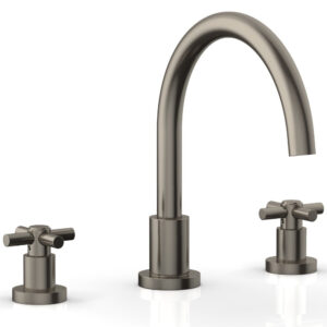 Phylrich BASIC Deck Tub Set – Tubular Cross Handles D1134C – Pewter