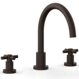 Phylrich BASIC Deck Tub Set – Tubular Cross Handles D1134C – Antique Bronze