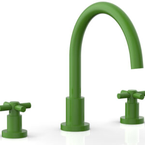 Phylrich BASIC Deck Tub Set – Tubular Cross Handles D1134C – Green