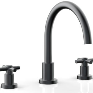 Phylrich BASIC Deck Tub Set – Tubular Cross Handles D1134C – Gun Metal