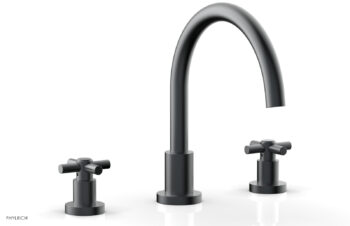 Phylrich BASIC Deck Tub Set - Tubular Cross Handles D1134C - Gun Metal