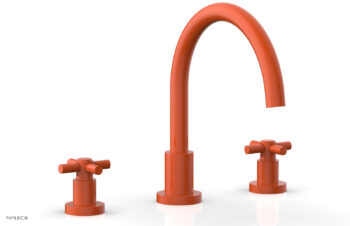 Phylrich BASIC Deck Tub Set - Tubular Cross Handles D1134C - Orange