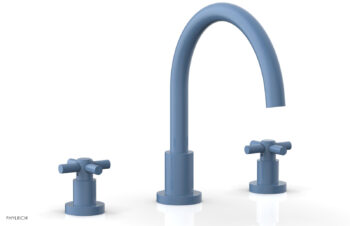 Phylrich BASIC Deck Tub Set - Tubular Cross Handles D1134C - Light Blue