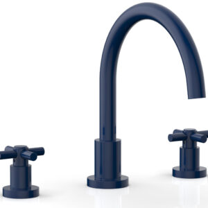Phylrich BASIC Deck Tub Set – Tubular Cross Handles D1134C – Navy Blue