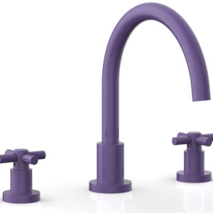 Phylrich BASIC Deck Tub Set – Tubular Cross Handles D1134C – Purple