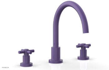 Phylrich BASIC Deck Tub Set - Tubular Cross Handles D1134C - Purple