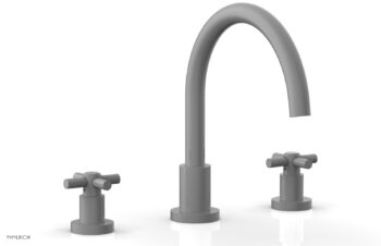 Phylrich BASIC Deck Tub Set - Tubular Cross Handles D1134C - Grey