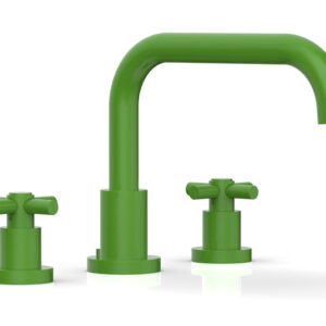 Phylrich BASIC Deck Tub Set – Tubular Cross Handles D1136D – Green