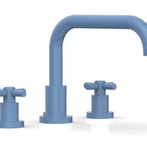 Phylrich BASIC Deck Tub Set – Tubular Cross Handles D1136D – Light Blue