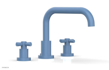 Phylrich BASIC Deck Tub Set - Tubular Cross Handles D1136D - Light Blue