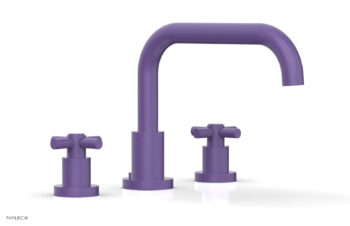 Phylrich BASIC Deck Tub Set - Tubular Cross Handles D1136D - Purple