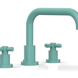 Phylrich BASIC Deck Tub Set – Tubular Cross Handles D1136D – Turqoise