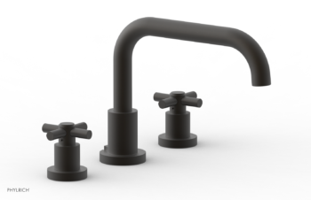 Phylrich BASIC Deck Tub Set - Tubular Cross Handles D1136D - Oil Rubbed Bronze