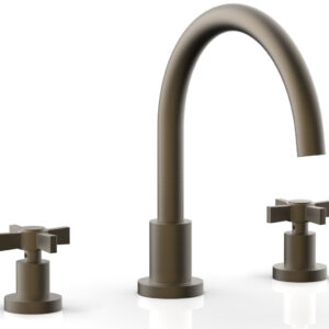 Phylrich BASIC Deck Tub Set – Blade Cross Handles D1137C – Architectural Bronze