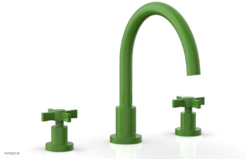Phylrich BASIC Deck Tub Set - Blade Cross Handles D1137C - Green