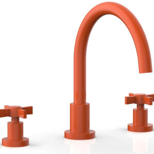 Phylrich BASIC Deck Tub Set – Blade Cross Handles D1137C – Orange