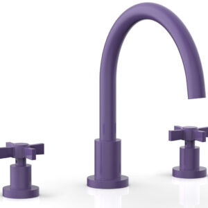 Phylrich BASIC Deck Tub Set – Blade Cross Handles D1137C – Purple