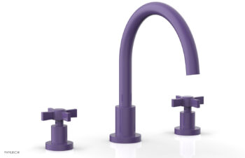 Phylrich BASIC Deck Tub Set - Blade Cross Handles D1137C - Purple