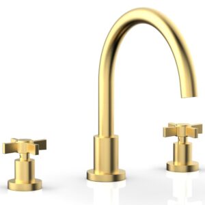 Phylrich BASIC Deck Tub Set – Blade Cross Handles D1137C – Burnished Gold
